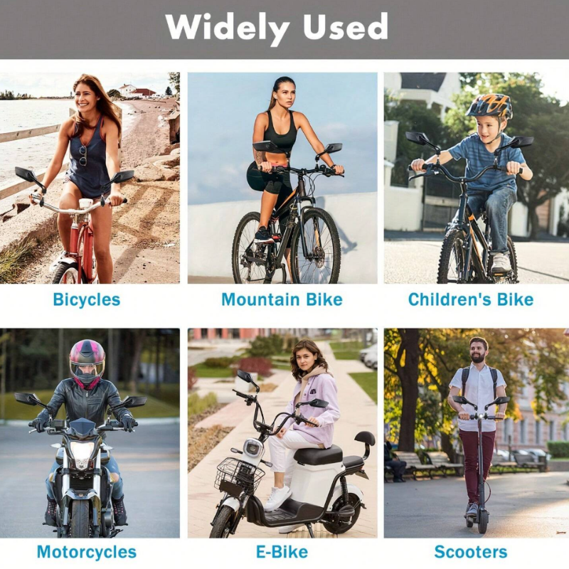 RearviewMirror: Cykler Og Motorcykler 360° Justerbare Bakspejle Spejle