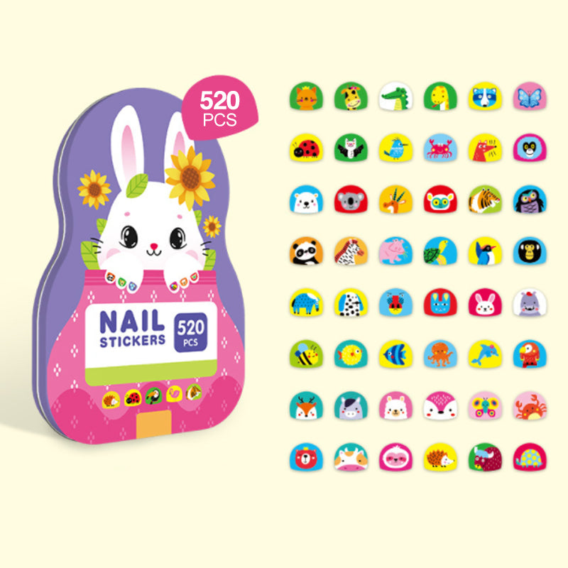 Kletshuts™ NailStickers: Børn Neglekunst Klistermærker Dekoration Kit