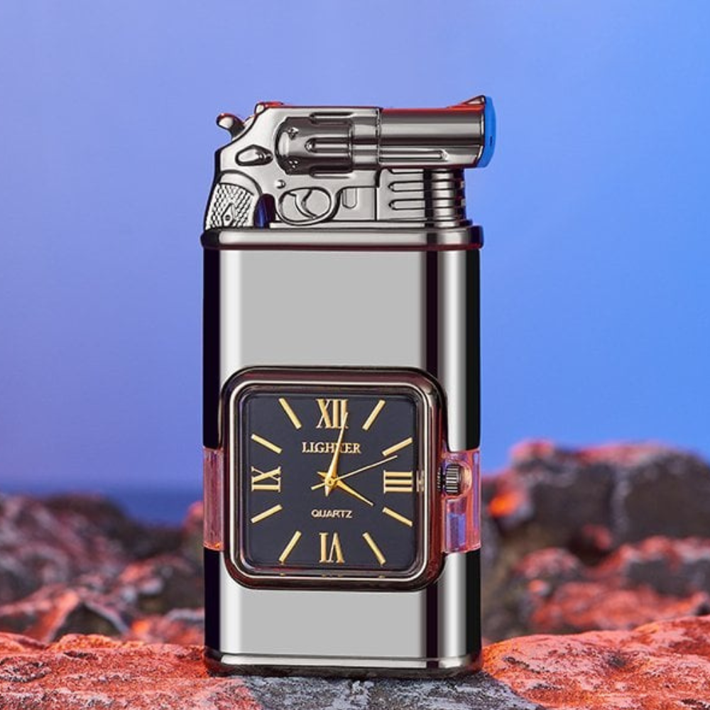 WatchLighter: Vintage Inspireret Multifunktionel Dobbelt Flamme Ur Lighter