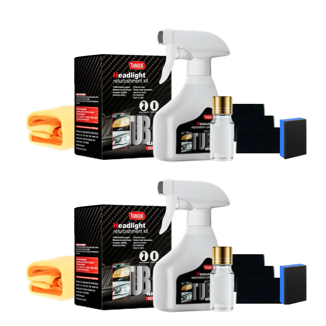HeadlightSpray 1+1 GRATIS: Let At Vruge Bilforlygter Rengøring Spray-Sæt
