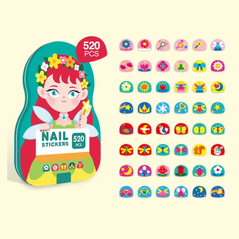 Kletshuts™ NailStickers: Børn Neglekunst Klistermærker Dekoration Kit