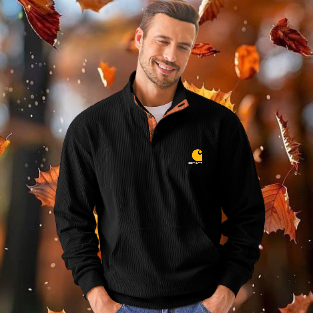 Icone™ CorduroySweatshirt: Afslappet Langærmet Corduroy Sweatskjorte