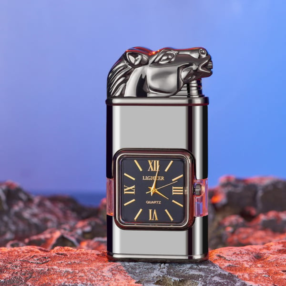 WatchLighter: Vintage Inspireret Multifunktionel Dobbelt Flamme Ur Lighter