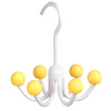 GlideHold® HangerHooks: 360° Drejelig 6 Klo Kroge Skabsorganizer Bøjle