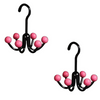 GlideHold® HangerHooks: 360° Drejelig 6 Klo Kroge Skabsorganizer Bøjle