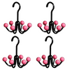 GlideHold® HangerHooks: 360° Drejelig 6 Klo Kroge Skabsorganizer Bøjle