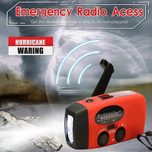 MultiRadio - Multifunktion Solar Bærbar Nødradio