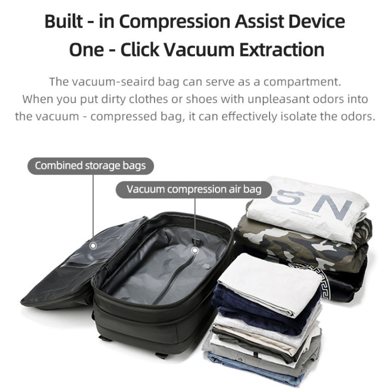 Icone™ CompressionBag: Pladsbesparende Kompressions Vakuum Rejse Taske