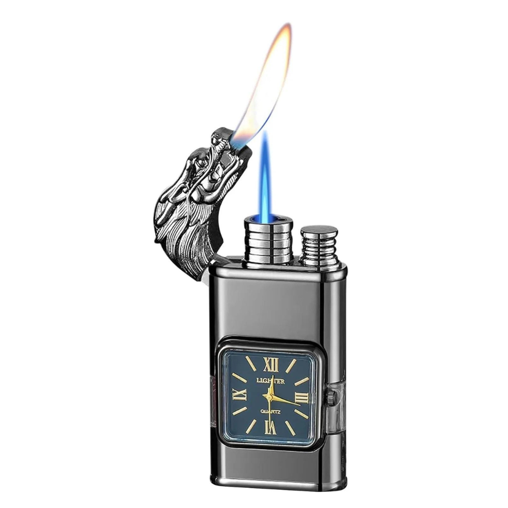 WatchLighter: Vintage Inspireret Multifunktionel Dobbelt Flamme Ur Lighter