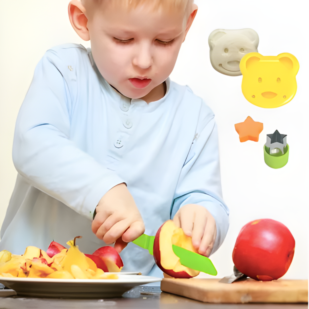 Kletshuts™ KidsKitchen: Sikker Skæring Leg Børn Køkken Legetøj Sæt