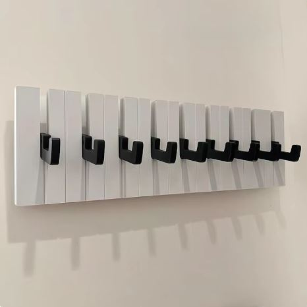 GlideHold® Piano Rack: Klaver Nøgler Træ-Frakke Rack