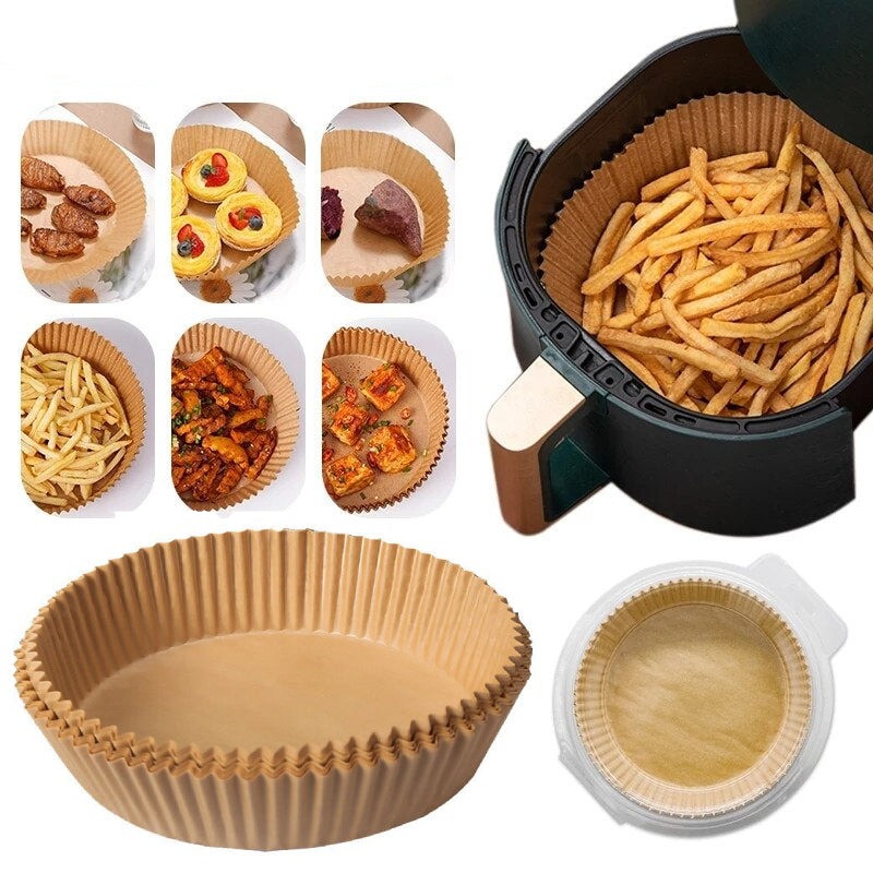 Globetrek° AirFryerLiner: Air Fryer Engangs Papir Liner