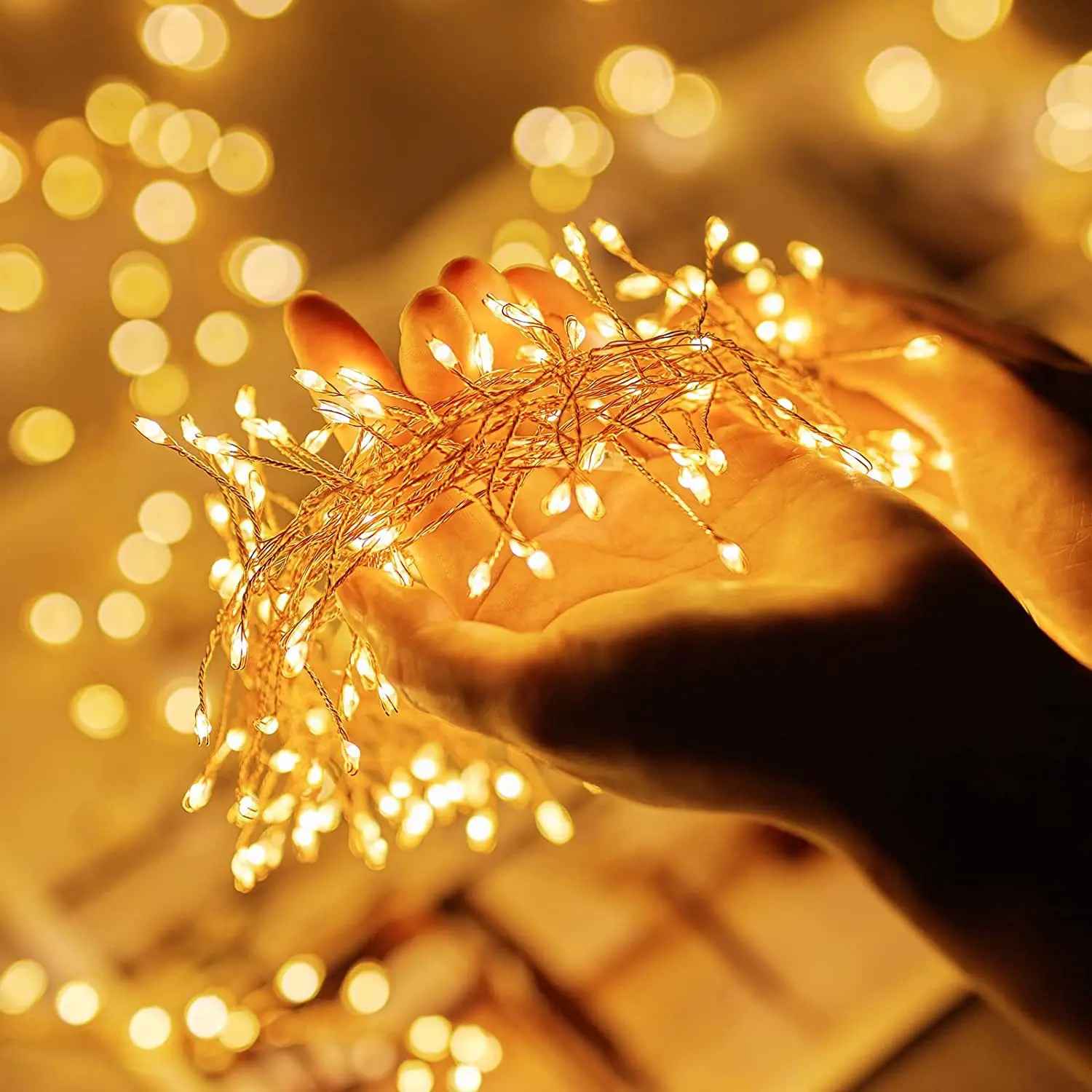 Ledsen™ FairyLights: Strålende Fyrværkeri Tråd LED Streng Fe Lys