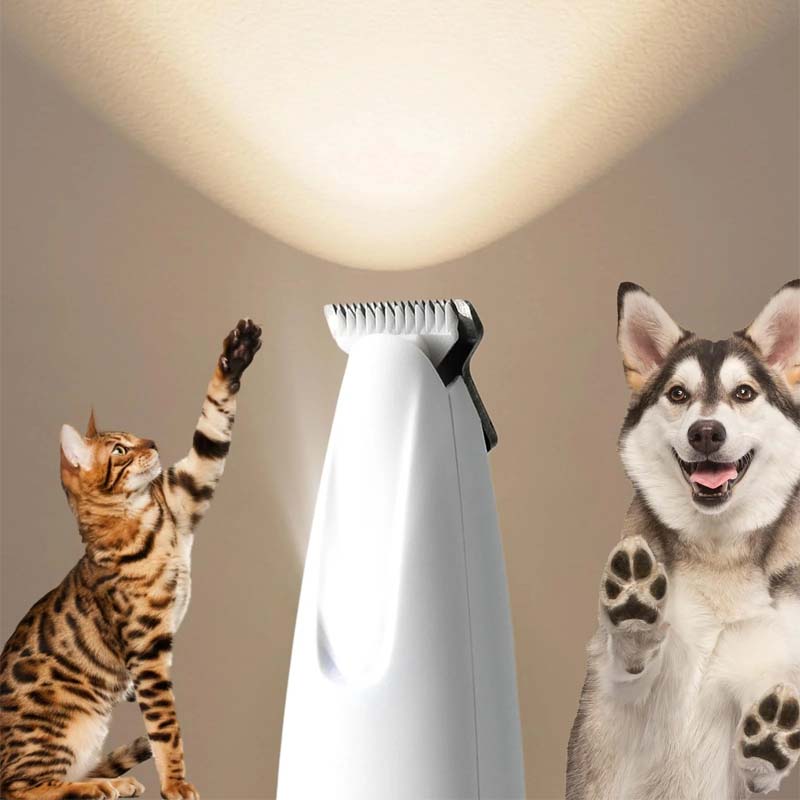 DogCatFri™  PetTrimmer: Kæledyr Hår Trimmer Med LED-Lys