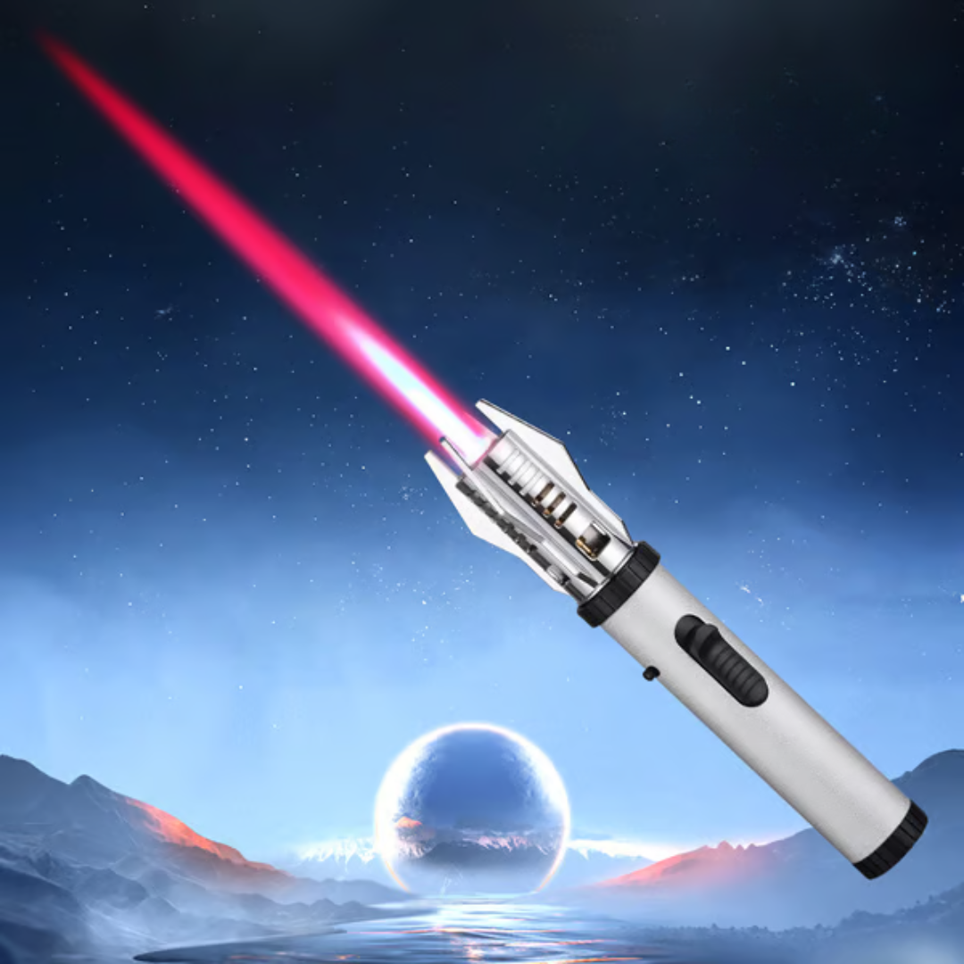 LightsaberFlame: Bærbar Lyssværd Vindtæt Flamme Blæse Fakkel Lighter