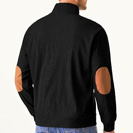 Icone™ CorduroySweatshirt: Afslappet Langærmet Corduroy Sweatskjorte