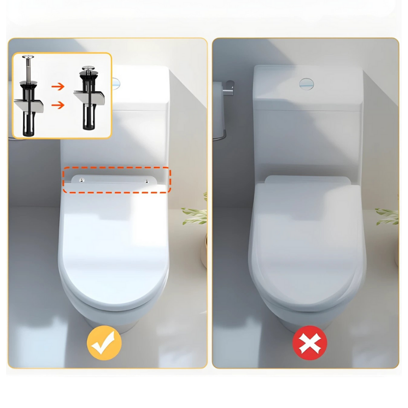 Globetrek° ToiletBolt 1+1 Sæt GRATIS: Kraftigt Toiletsæde Låsebolt Og Skruesæt