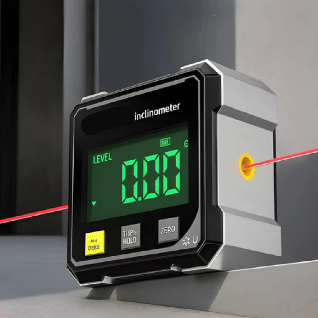 Globetrek° DigitalInclinometer: Digital Magnetisk Sider Laser Hældningsmåler