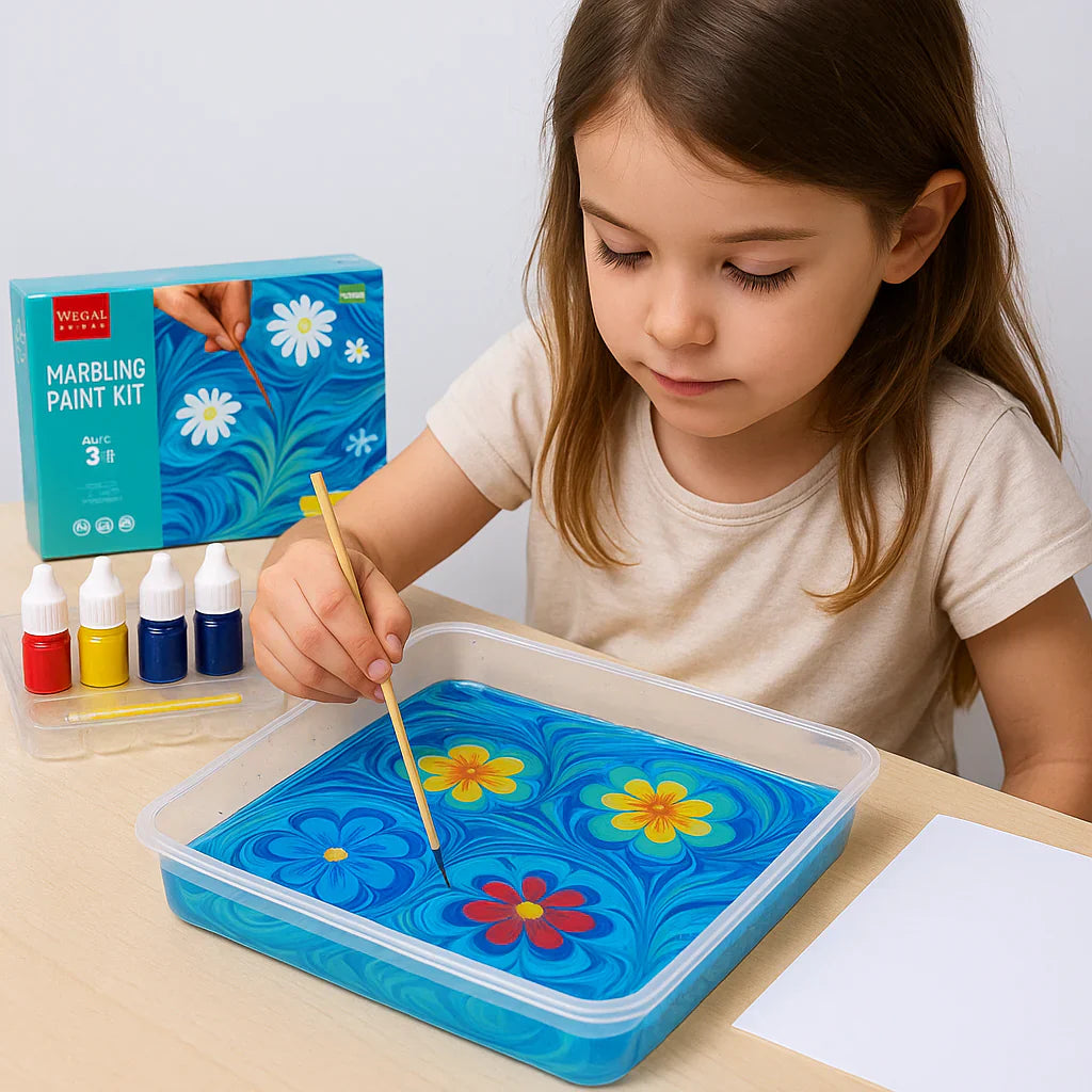Kletshuts™ KidArt: Akvarel Marmor Børn Kunst Kreativ Leg Sæt