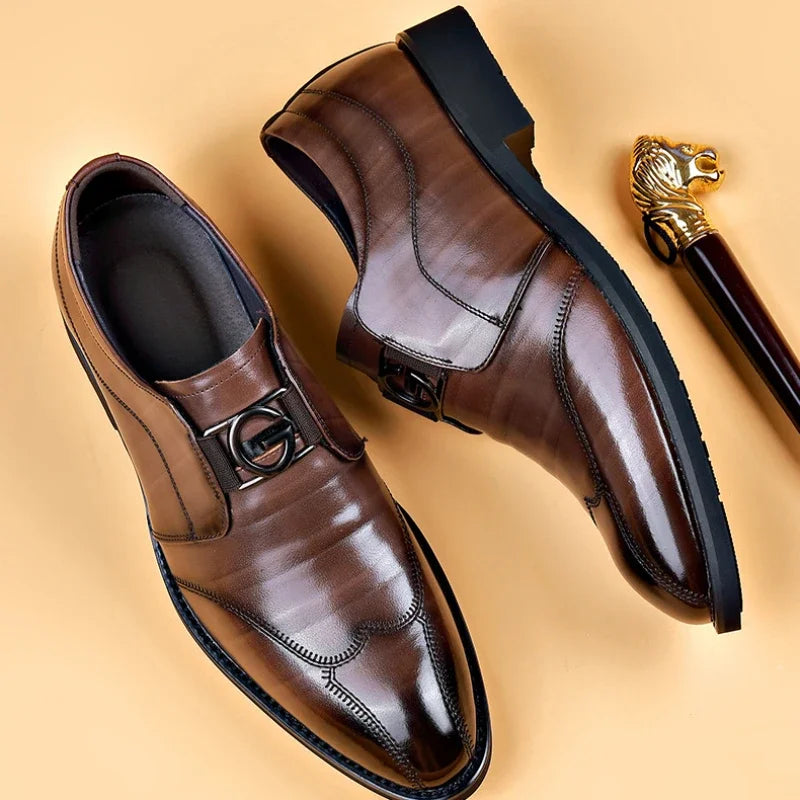 Happy™ ClassyShoes: Luksus Herre Læder Formelle Spidse Oxford Klassisk Sko