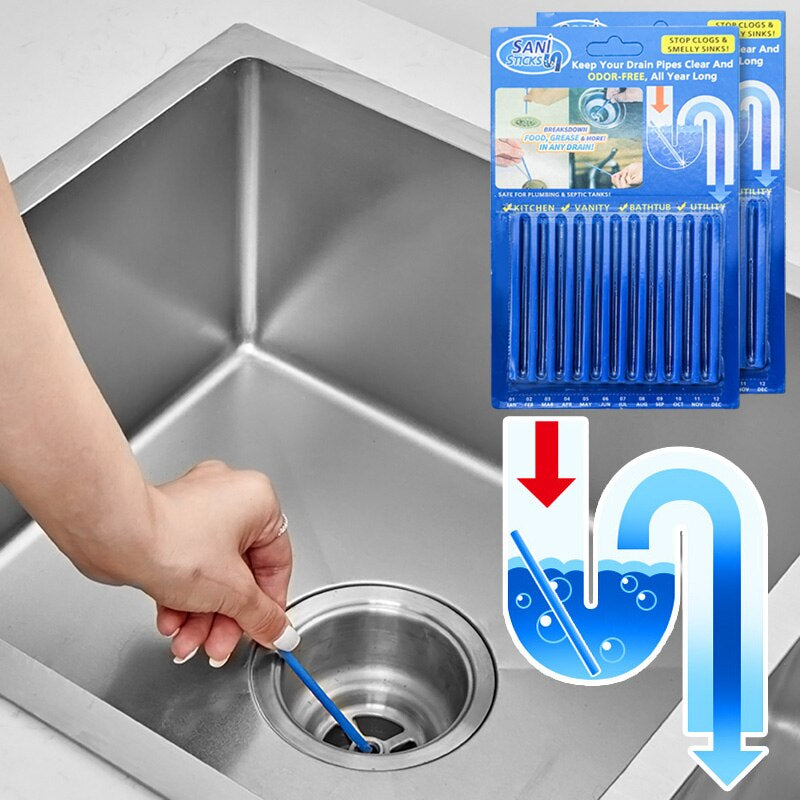 Cleaner Pro° DrainCleaner 1+1 GRATIS: Afløb Unclogging Og Rengøring Pinde