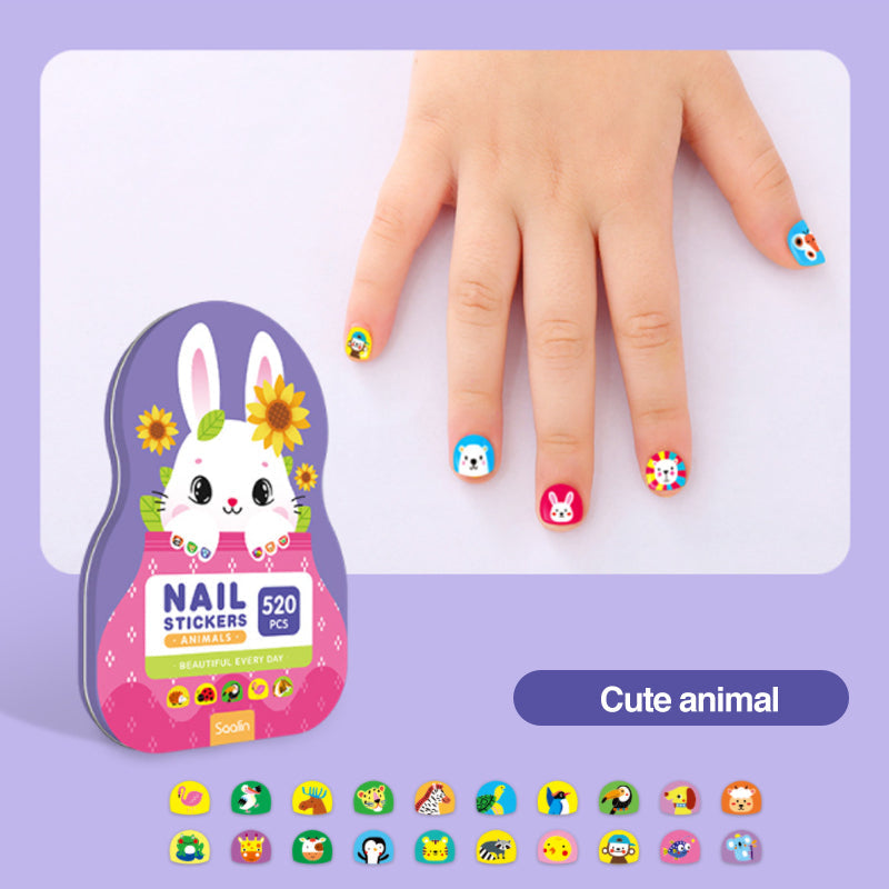Kletshuts™ NailStickers: Børn Neglekunst Klistermærker Dekoration Kit