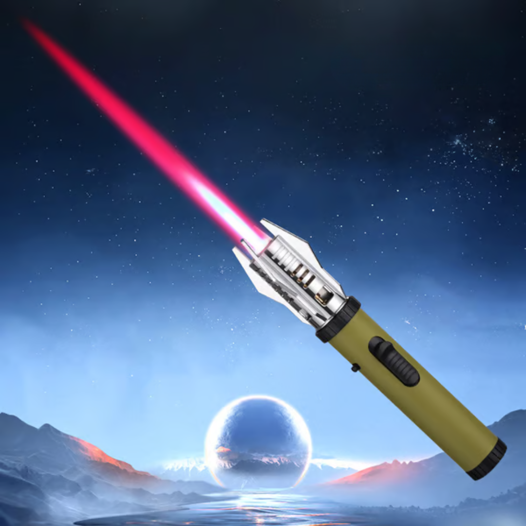 LightsaberFlame: Bærbar Lyssværd Vindtæt Flamme Blæse Fakkel Lighter