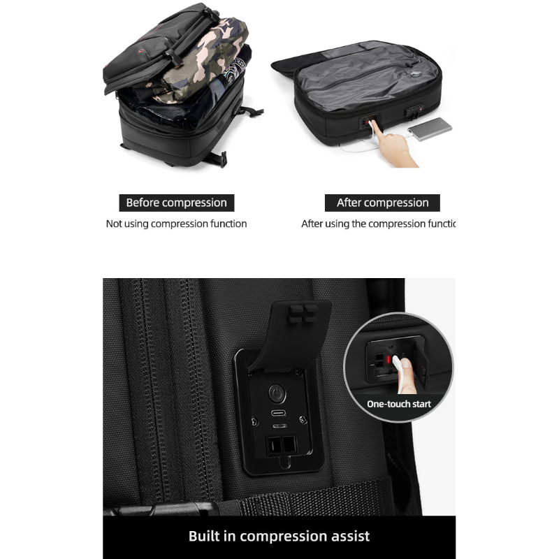 Icone™ CompressionBag: Pladsbesparende Kompressions Vakuum Rejse Taske