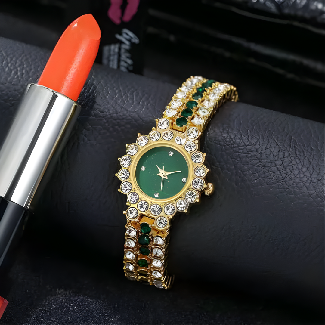 Jewelance™ JewelrySet: Mode Luksus Smaragd Grøn Smykker Sæt Gave Æske