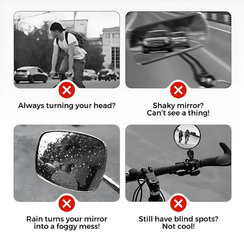 RearviewMirror: Cykler Og Motorcykler 360° Justerbare Bakspejle Spejle