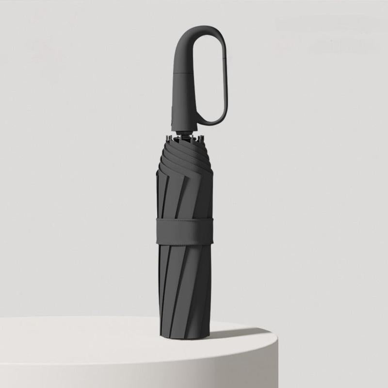 FoldingUmbrella: Automatisk 20 Ben Ringespænde Håndtag Sammenklappelig Paraply