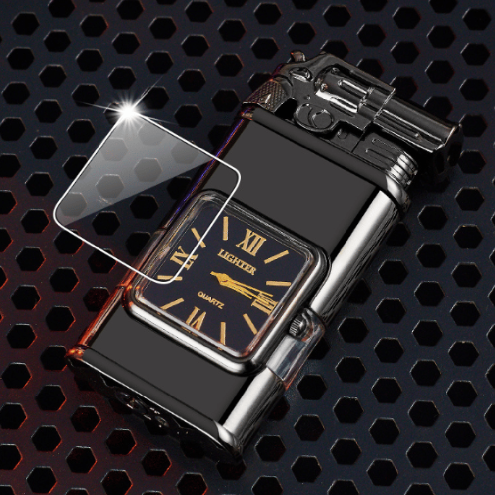 WatchLighter: Vintage Inspireret Multifunktionel Dobbelt Flamme Ur Lighter