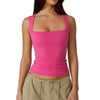Icone™ TankTop 1+1 GRATIS: Kvinders Ærmeløs Tanktop Med Firkantet Halsudskæring