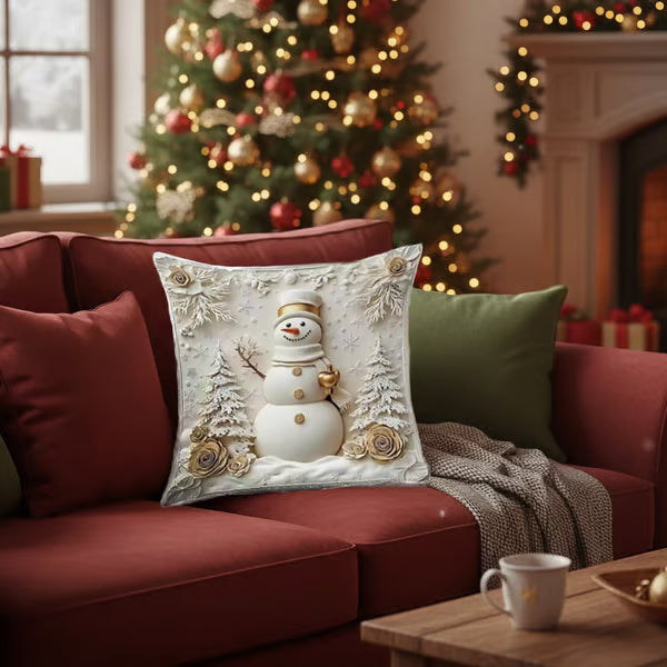 ChristmasCovers – Præmie Elegant Hvid Pude Jule Betræk