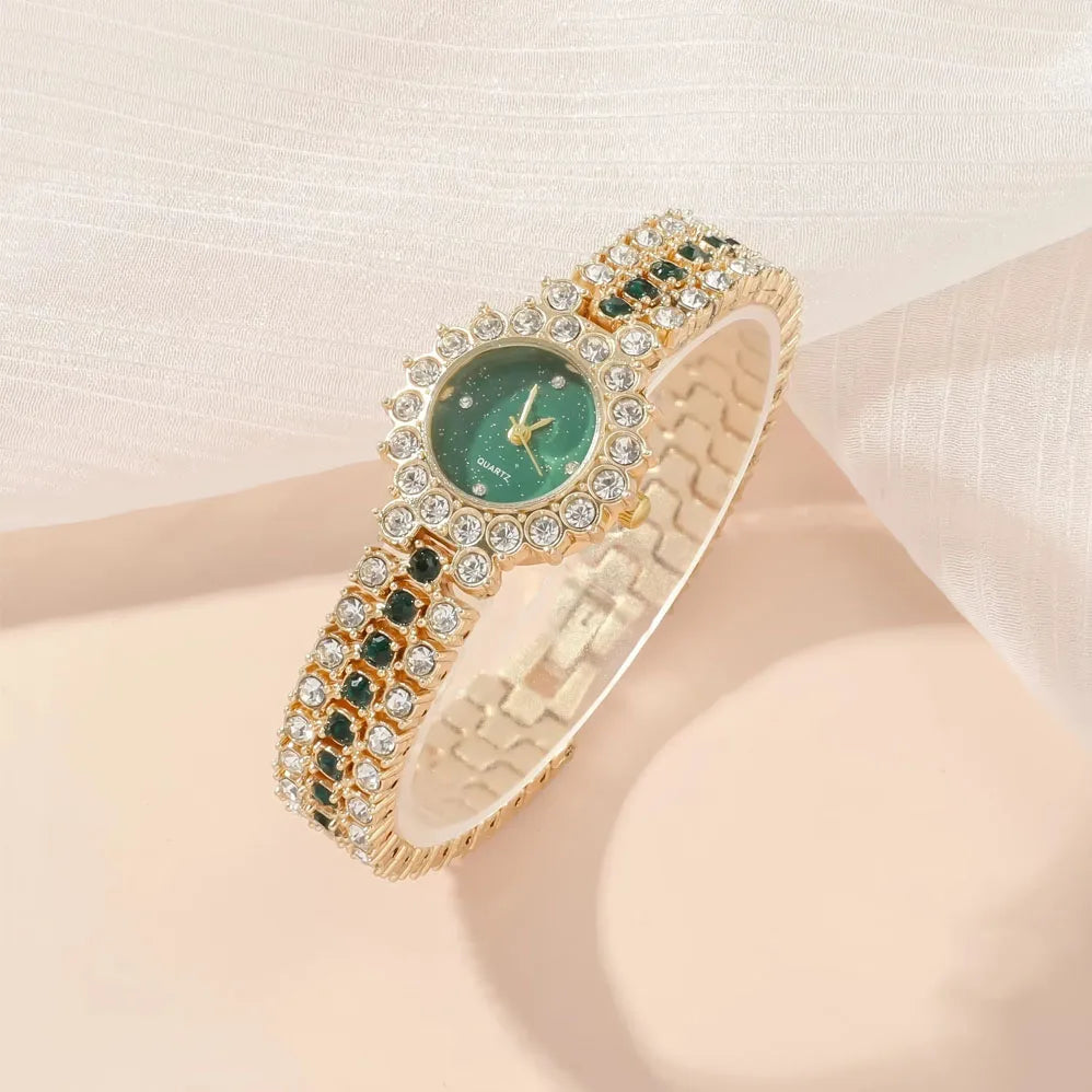 Jewelance™ JewelrySet: Mode Luksus Smaragd Grøn Smykker Sæt Gave Æske