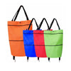 Icone™ GroceryBag 1+1 GRATIS: Stor Kapacitet Indkøbspose Med Foldbare Hjul