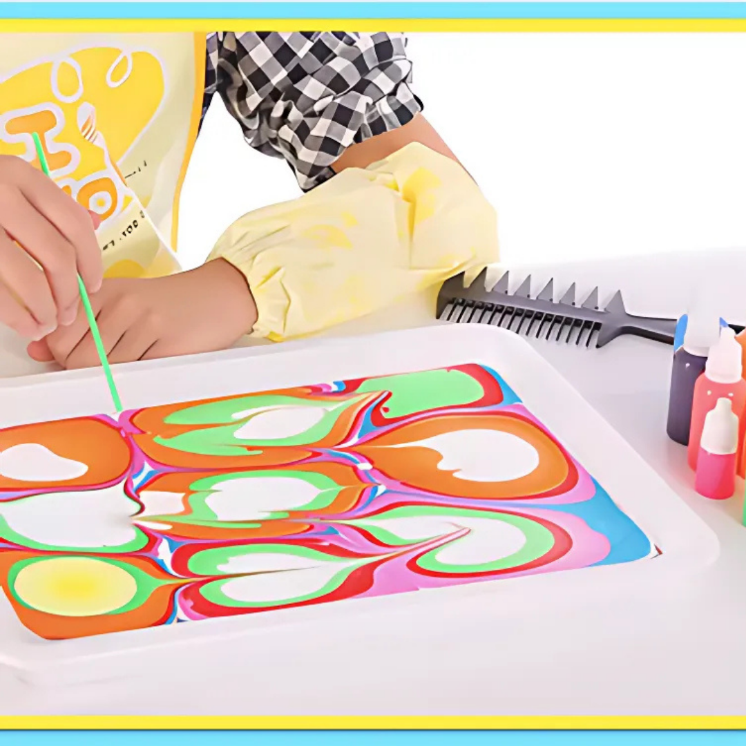 Kletshuts™ KidArt: Akvarel Marmor Børn Kunst Kreativ Leg Sæt