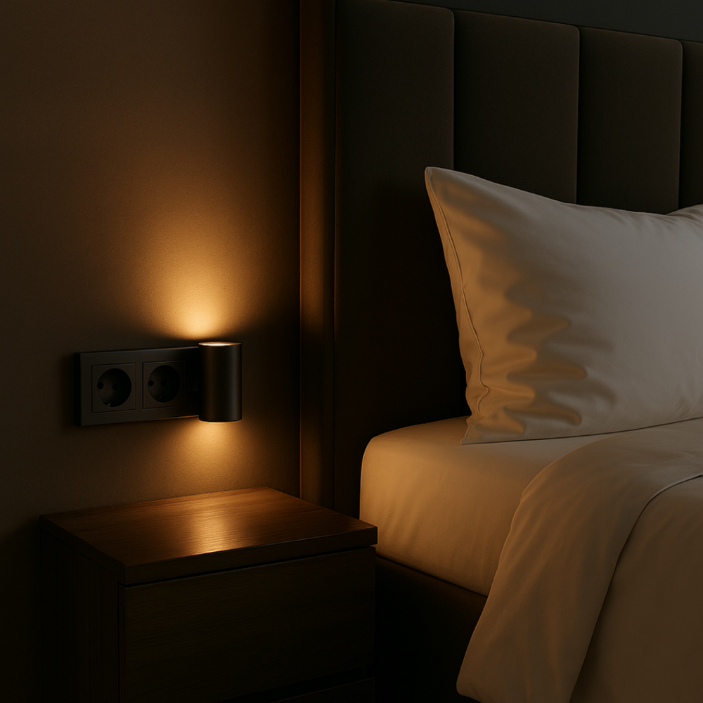 Ledsen™ NightLight: Moderne Bærbar Dæmpbar Plug-In Nat Lys