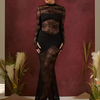 Icone™ LaceDress: Sexet Pasform Behagelig Rund Hals Blonderkjole
