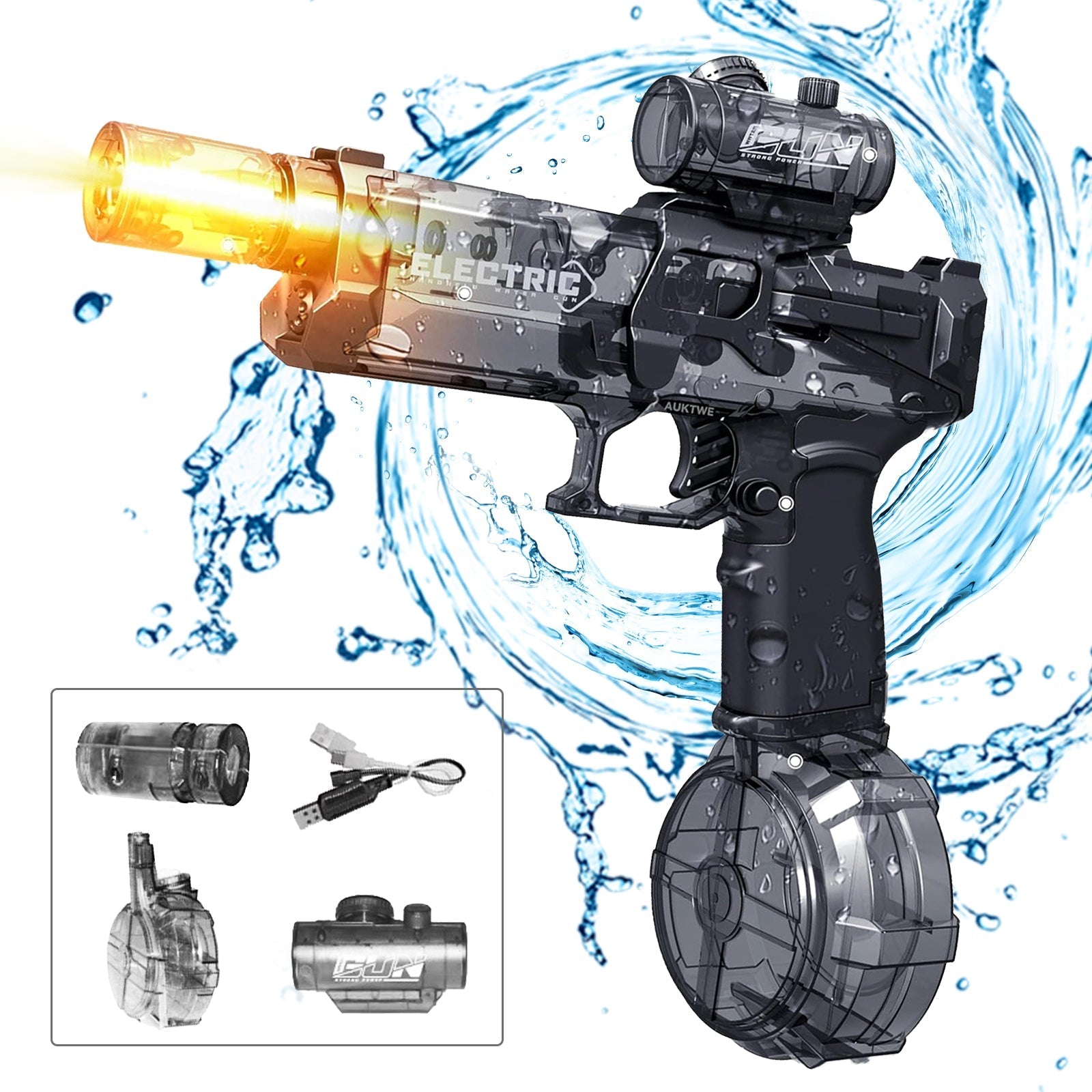 Kletshuts™ WaterGun: Langdistance Skydning Elektrisk Vandpistol