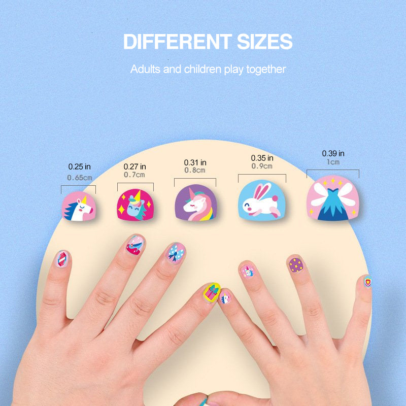 Kletshuts™ NailStickers: Børn Neglekunst Klistermærker Dekoration Kit