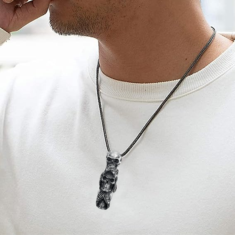 Jewelance™ SkullNecklace: Kranium Halskæde For Men And Kvinder