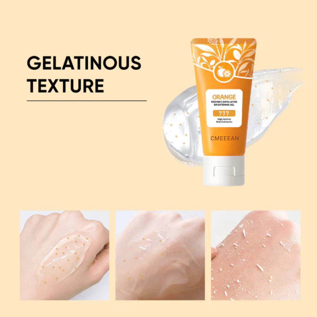 ExfoliatingGel 1+1 GRATIS: Orange Eksfolierende Gel Blid Død Hud Fjerner