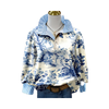 Icone™ FormalBlouse: Stilfuld Langærmet Unik Print Formel Bluse