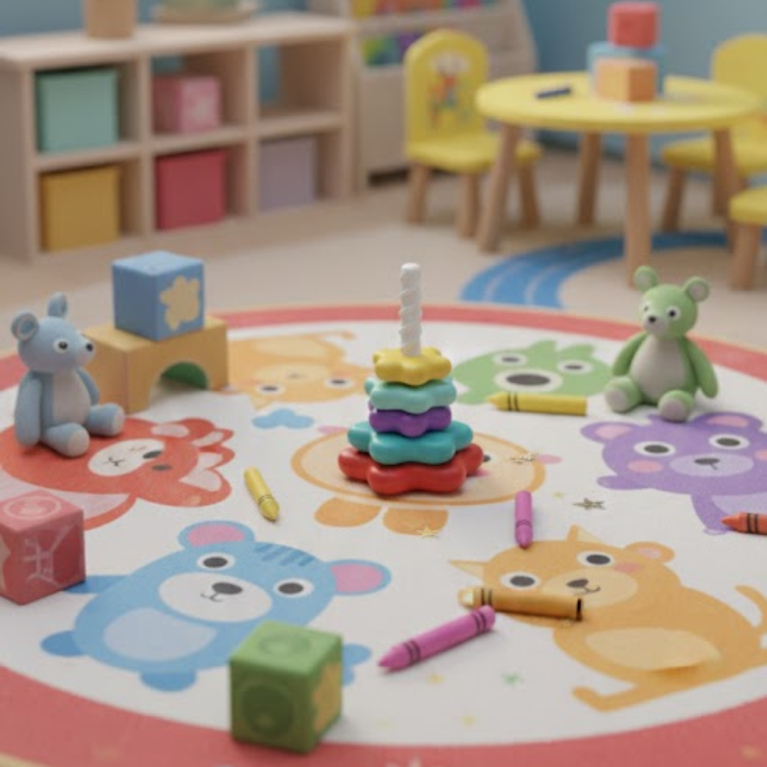 Kletshuts™ StackingToy: Regnbue Tårn Hjul Stabel Legetøj Sensorisk Læring