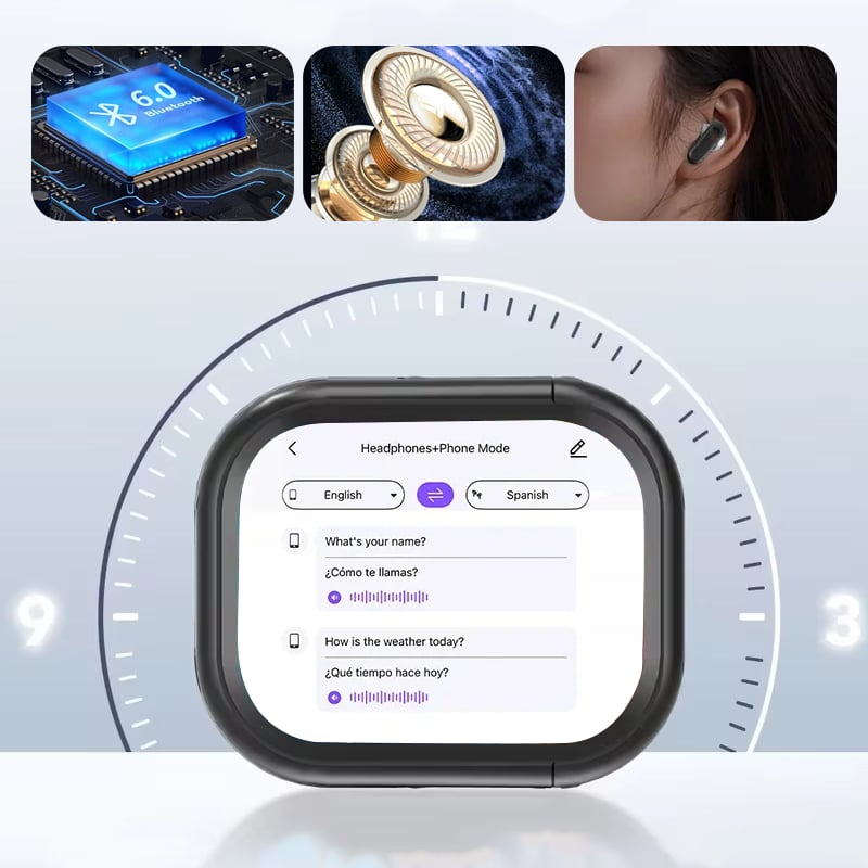 ProEarbuds™ – Kompakte Rejseørepropper Med Smart Display