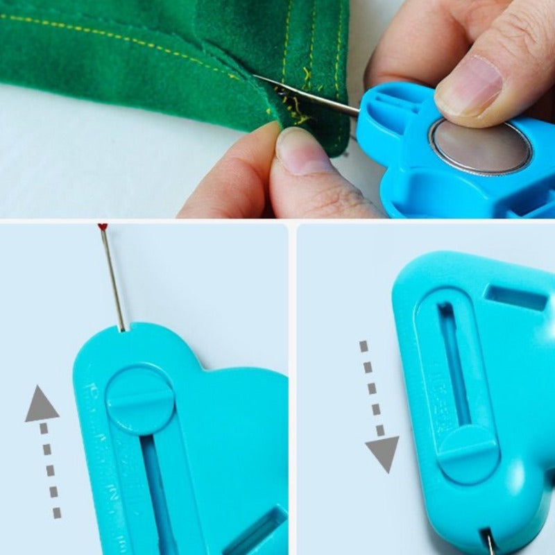 SewingTool- 2 I 1 Justerbar Syguide Og Indbygget Sømoplukker Værktøj