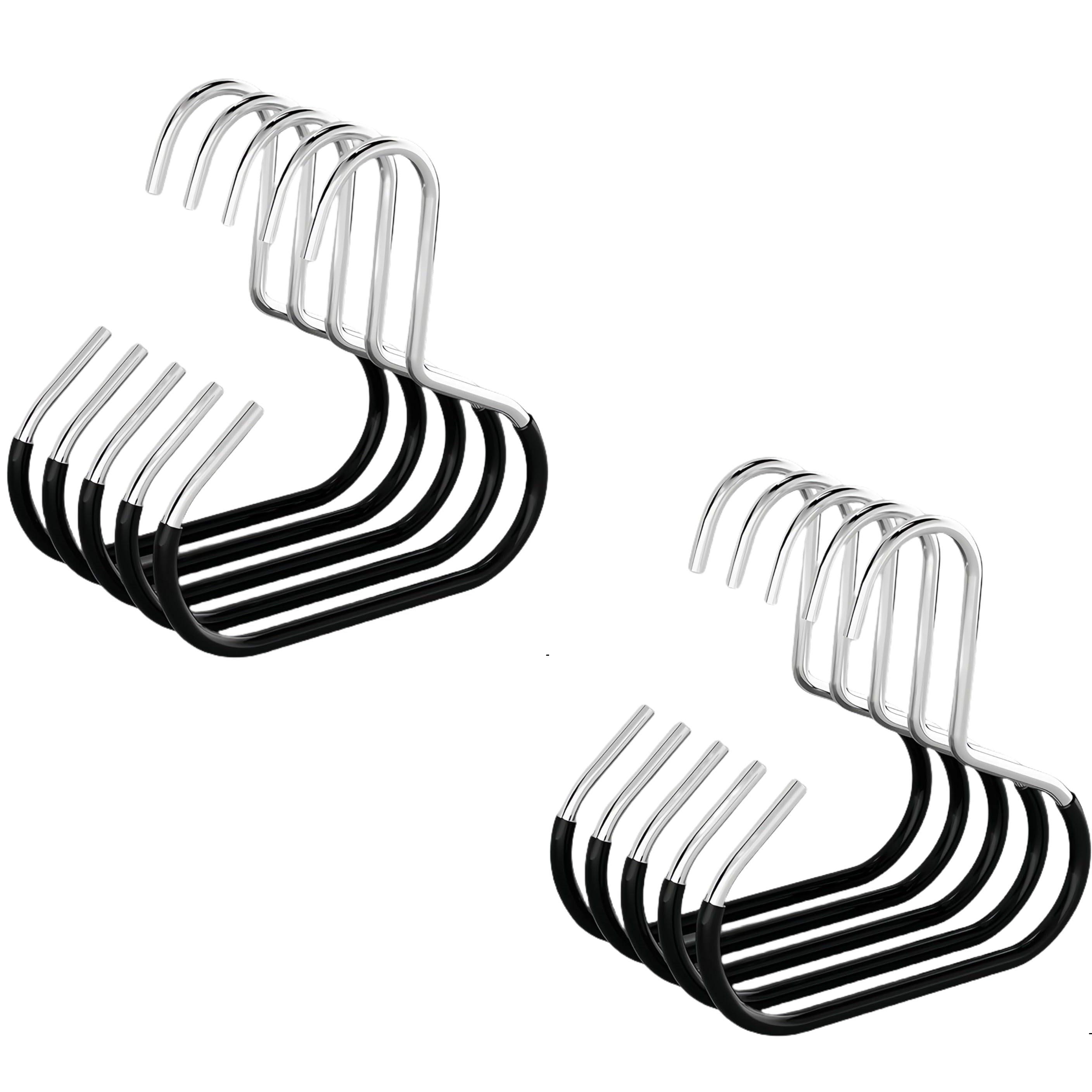 GlideHold® ClosetRing 10+10 GRATIS: Åben Ring Pladsbesparelse Skabshænger