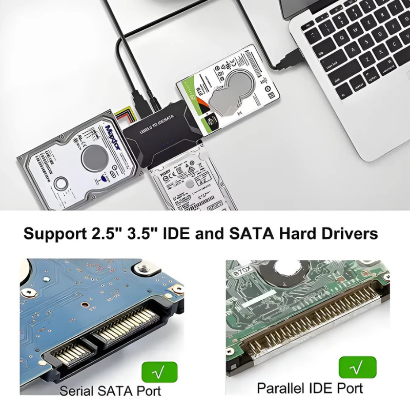 RecoveryConverter - USB 3.0 Til IDE/SATA Dataoverførsel Og Gendannelseskonverter
