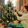 Ledsen™ ChristmasGlow: LED Magisk Jul Glød Krystal Kugle Stearinlys